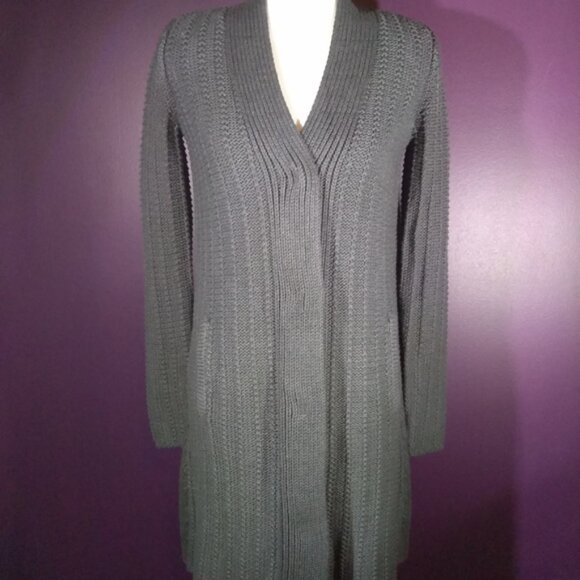 Gorgeous Vintage cabi Fall 2013 Grey Sweater Coat NWT with Pockets! - Picture 2 of 10